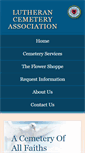 Mobile Screenshot of lutherancemeteryassociation.org